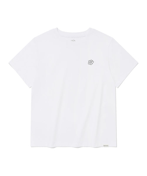 [2PACK] Women's Lily Short-Sleeved T-Shirt White/White