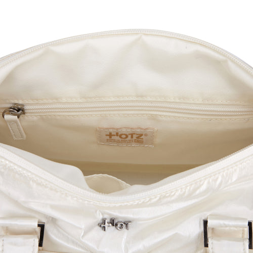 Glossy Duffel Bag White FLOTFA1B09