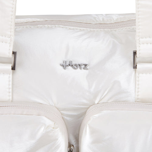 Glossy Duffel Bag White FLOTFA1B09