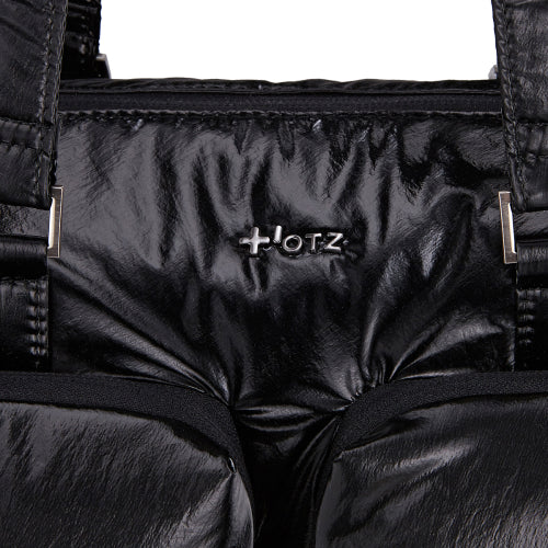 Glossy Duffel Bag Black FLOTFA1B08