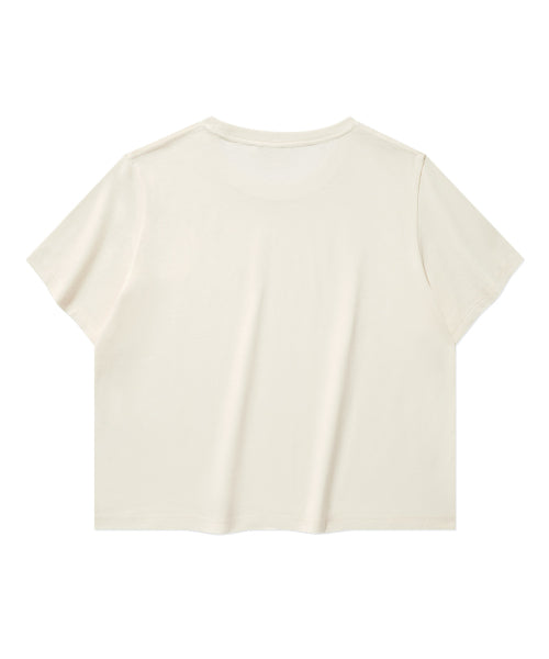 (W) C-LOGO CROP FIT T-SHIRT