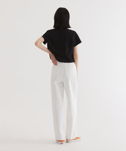 (W) C-LOGO CROP FIT T-SHIRT