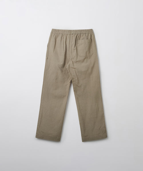 Linen wide banding pants_SPTCFA9C91