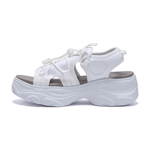 Romita Platform Sandals White FLOTFS2W07