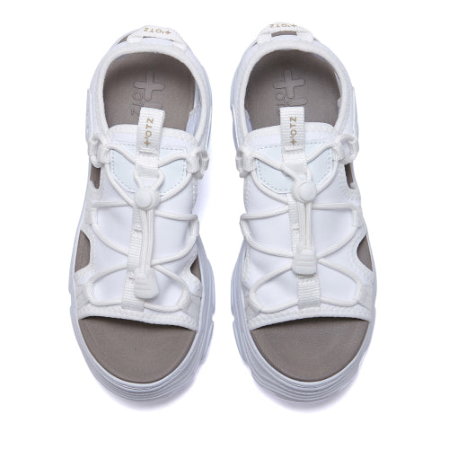 Romita Platform Sandals White FLOTFS2W07