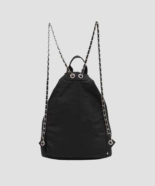 NYLON CHAIN BACKPACK BLACK