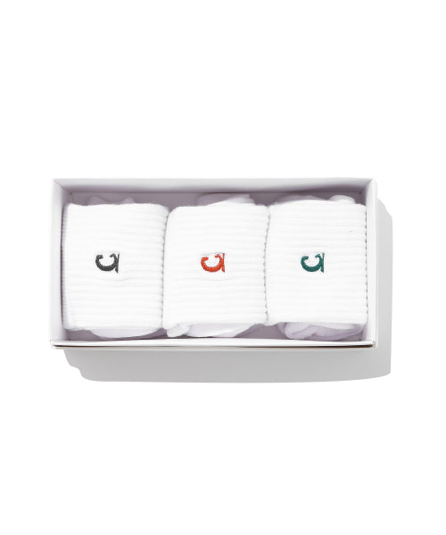 SYMBOL LOGO WHITE SOCKS 3PACK
