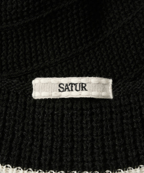 Summer Knit Bucket Hat Black