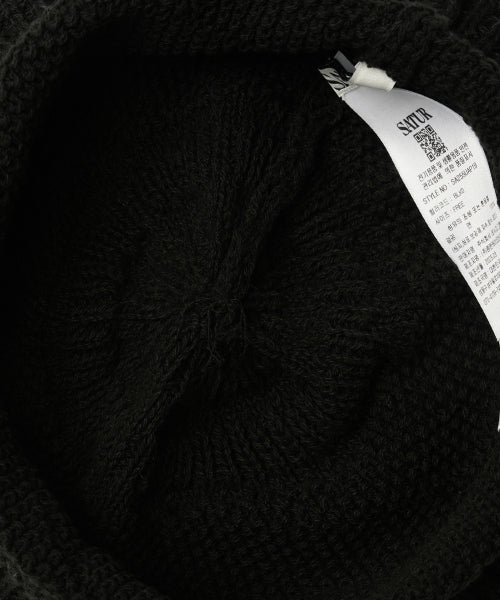 Summer Knit Bucket Hat Black