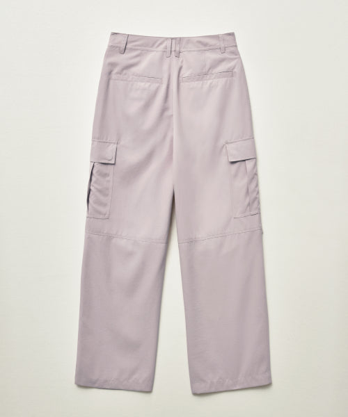 Wide String Cargo Pants Lavender