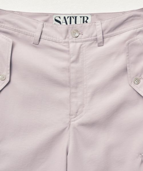 Wide String Cargo Pants Lavender