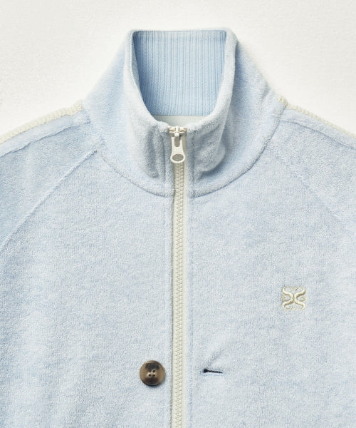 (W) Lawton Terry Track Zip-up Jacket Sky Blue