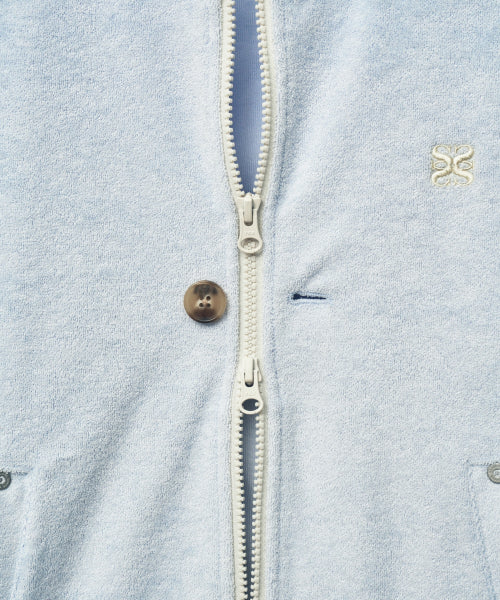 (W) Lawton Terry Track Zip-up Jacket Sky Blue