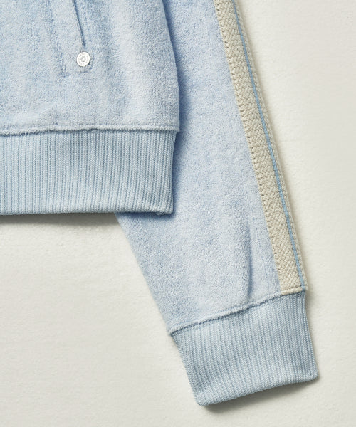 (W) Lawton Terry Track Zip-up Jacket Sky Blue