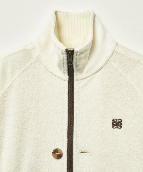 (W) Lawton Terry Track Zip-up Jacket Cream