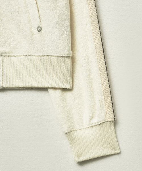 (W) Lawton Terry Track Zip-up Jacket Cream
