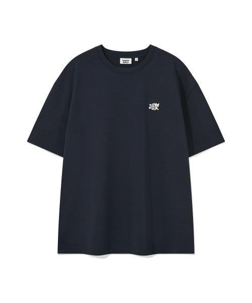Kiki Lily Double Wappen Short-Sleeved T-Shirt Dark Navy