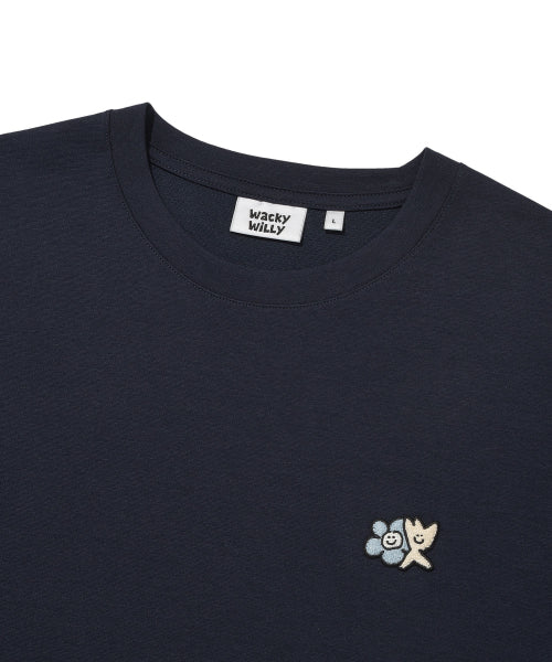 Kiki Lily Double Wappen Short-Sleeved T-Shirt Dark Navy