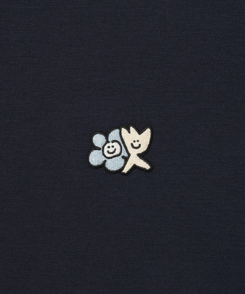 Kiki Lily Double Wappen Short-Sleeved T-Shirt Dark Navy