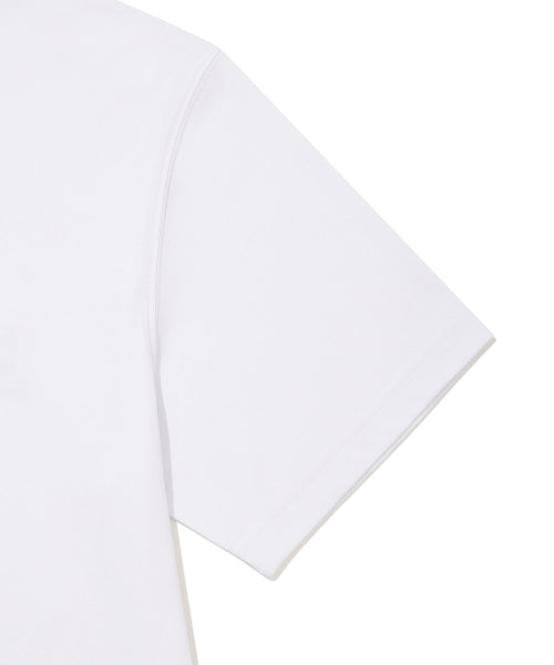 Flower Khaki Short-Sleeved T-Shirt White