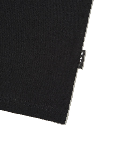 Flower Khaki Short-Sleeved T-Shirt Black