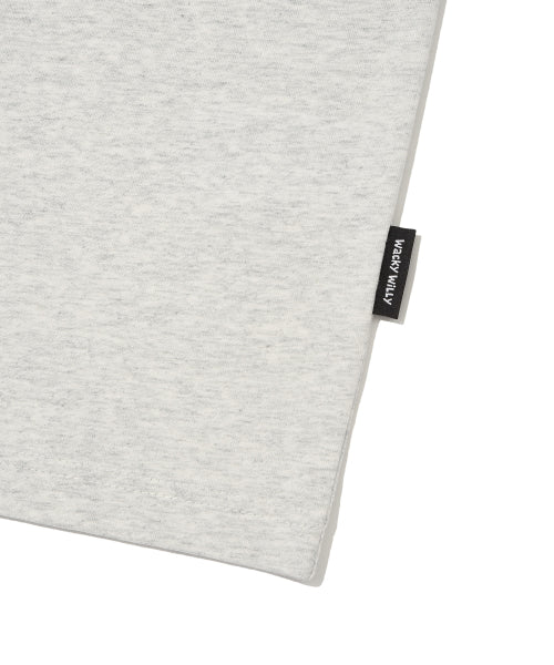 Bear printed short-sleeved T-shirt light gray