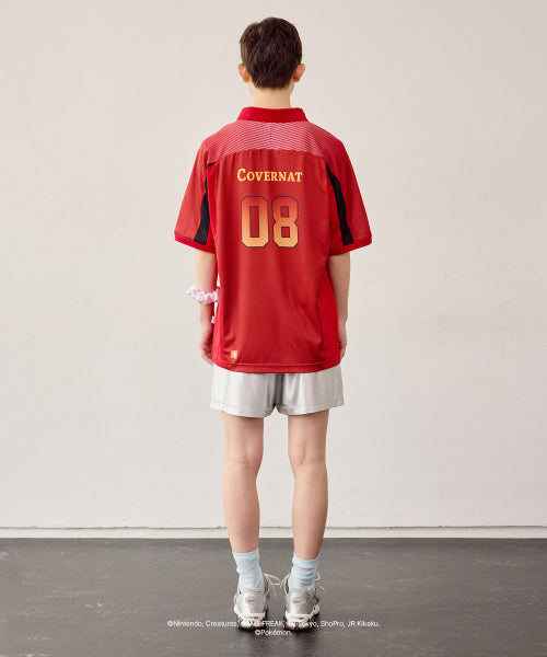 POKEMON SPIN JERSEY COLLAR T-SHIRT