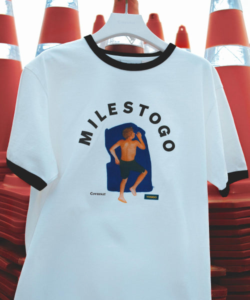[YOSIGO] SUNBATHING RINGER T-SHIRT
