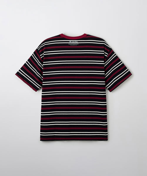 [Harry Potter] Stripe Short-Sleeved T-shirt (BLACK)_SPRLF37U18