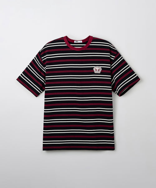 [Harry Potter] Stripe Short-Sleeved T-shirt (BLACK)_SPRLF37U18