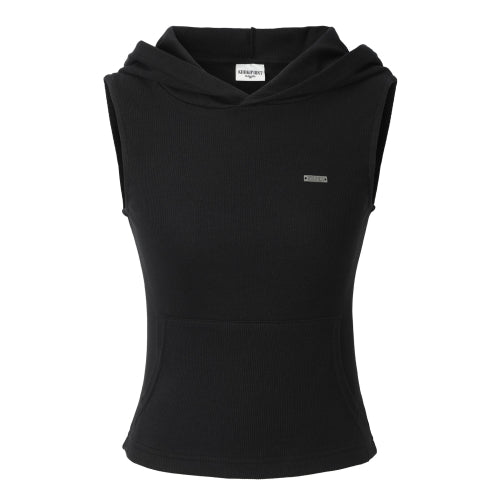 Vintage Hood Sleeveless (black)