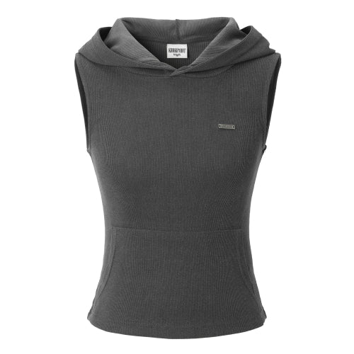 Vintage Hood Sleeveless (charcoal)