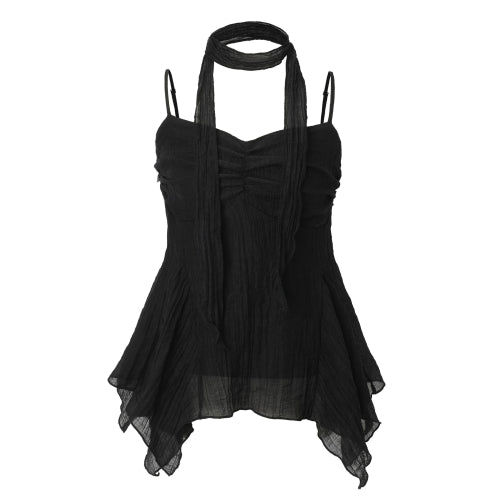 Ethnic Scarf Top (black)