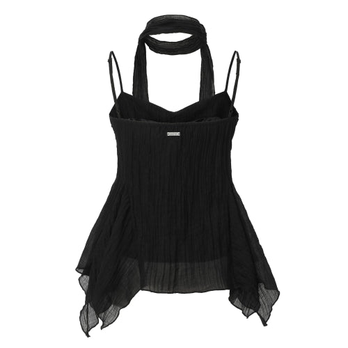 Ethnic Scarf Top (black)