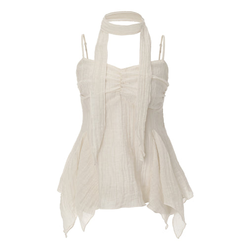 Ethnic Scarf Top (ivory)