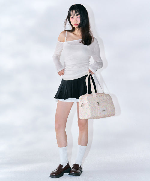 Julia Pleats Skirt Pants [BLACK]