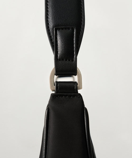 Mini Hobo Shoulder Bag Black