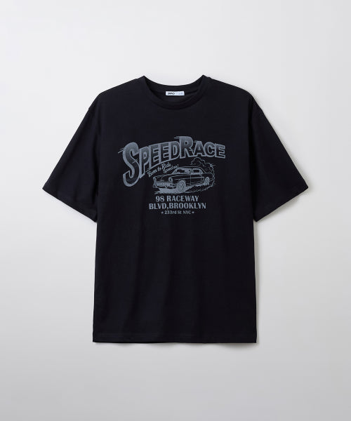 [COOL] Vintage Graphic Short-Sleeved T-shirt_SRPF37C75
