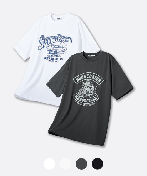 [COOL] Vintage Graphic Short-Sleeved T-shirt_SRPF37C75