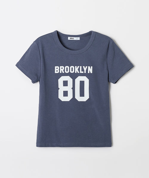 (QR) NEWYORK Slim fit short-sleeved T-shirt_SRPF38G91