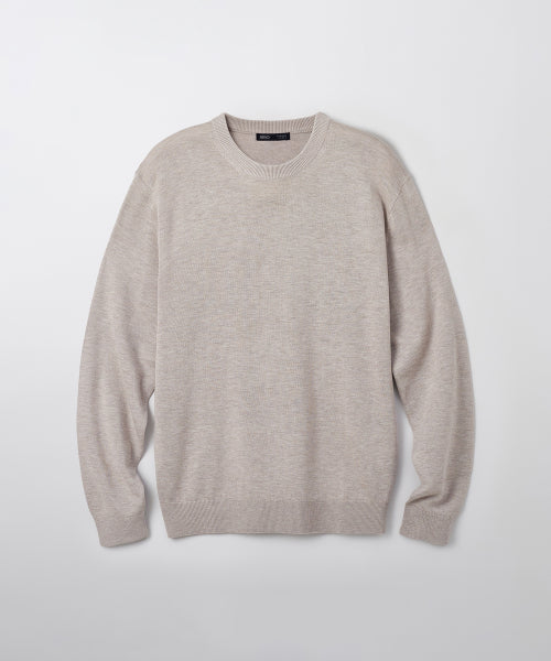 [Merino Wool Blend] Round Neck Knitwear_SPKWF4TM01