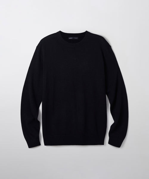 [Merino Wool Blend] Round Neck Knitwear_SPKWF4TM01