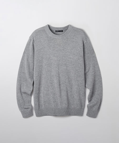[Merino Wool Blend] Round Neck Knitwear_SPKWF4TM01