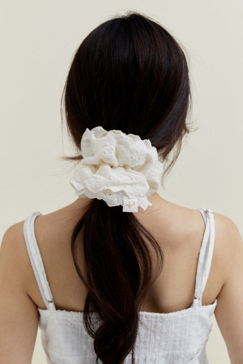 Punching lace hair scrunchies FLOTFA3A17