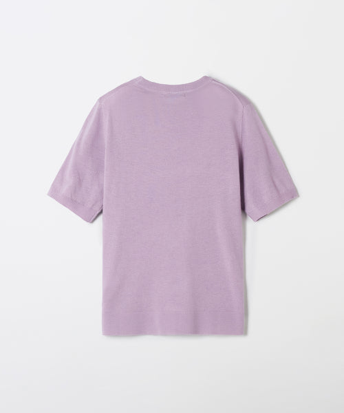 [Merinoul Blend] Loose Fit Short-Sleeved Knitwear_SPKWF49WS6