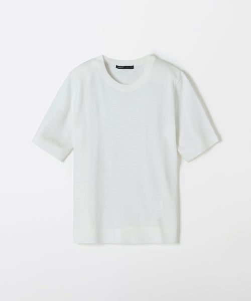 [Merinoul Blend] Loose Fit Short-Sleeved Knitwear_SPKWF49WS6