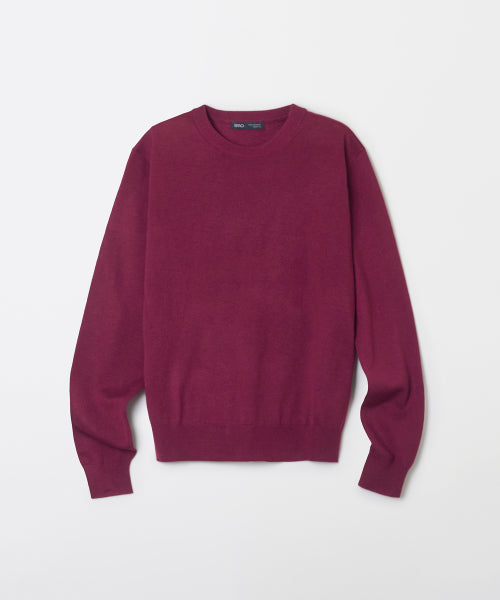 [Merino Wool Blend] Women's Round Neck Knitwear_SPKWF49W05