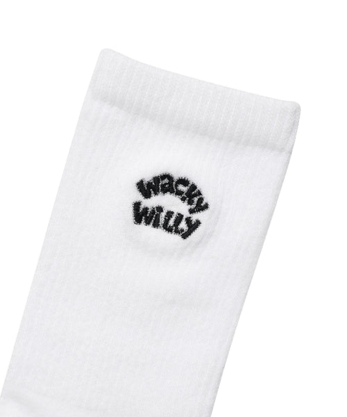 typo logo embroidered socks 3PACK