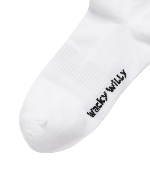 typo logo embroidered socks 3PACK