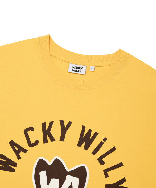 Point Graphic Short Sleeve T-shirt Yellow